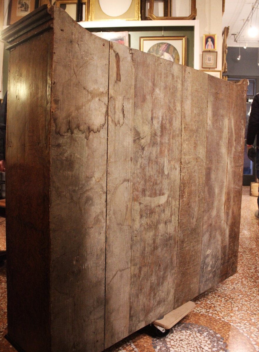Armoire Double Corps | Peint En Ronce (xviie Siècle, émilie)-photo-6