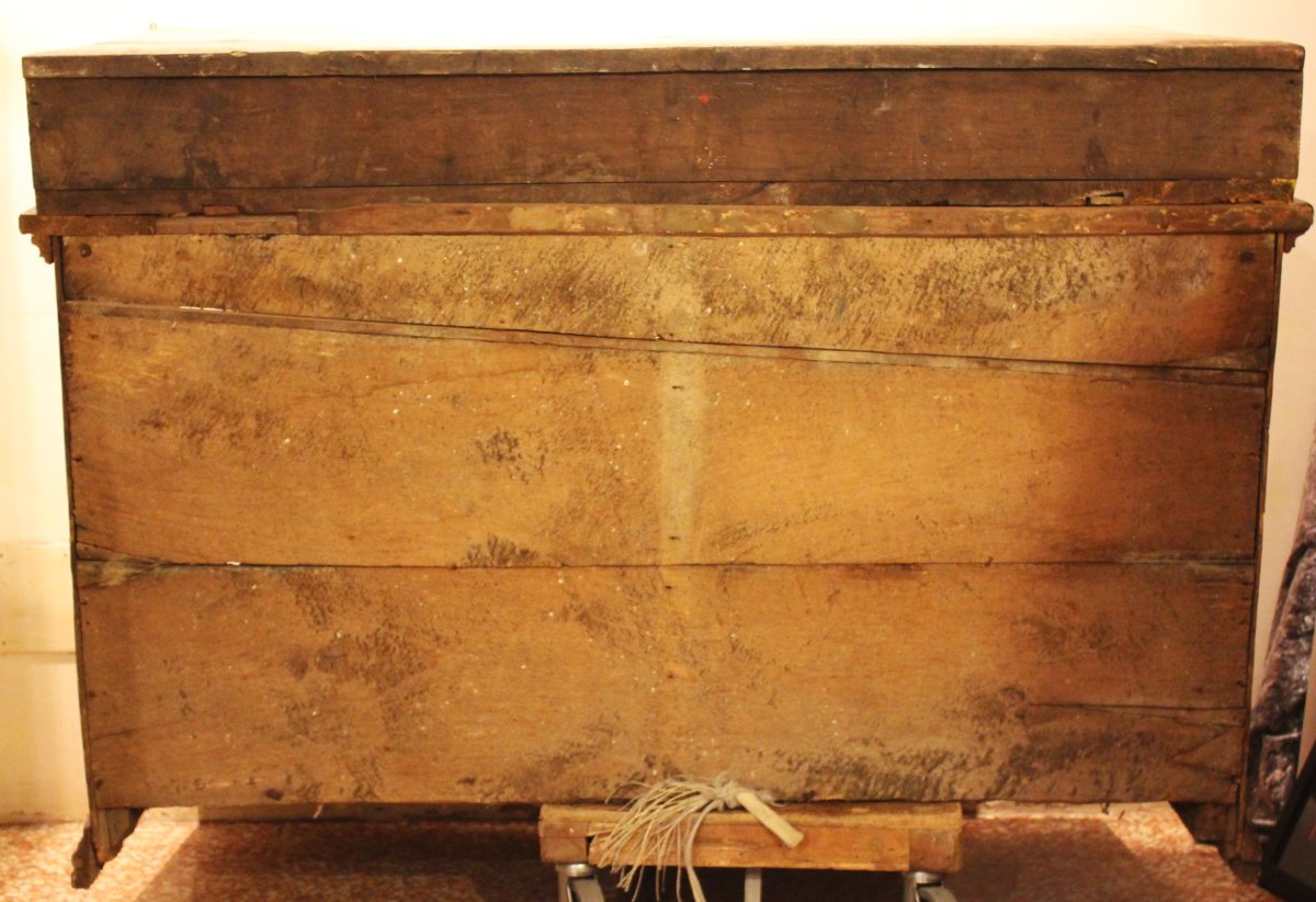 Armoire Double Corps | Peint En Ronce (xviie Siècle, émilie)-photo-7
