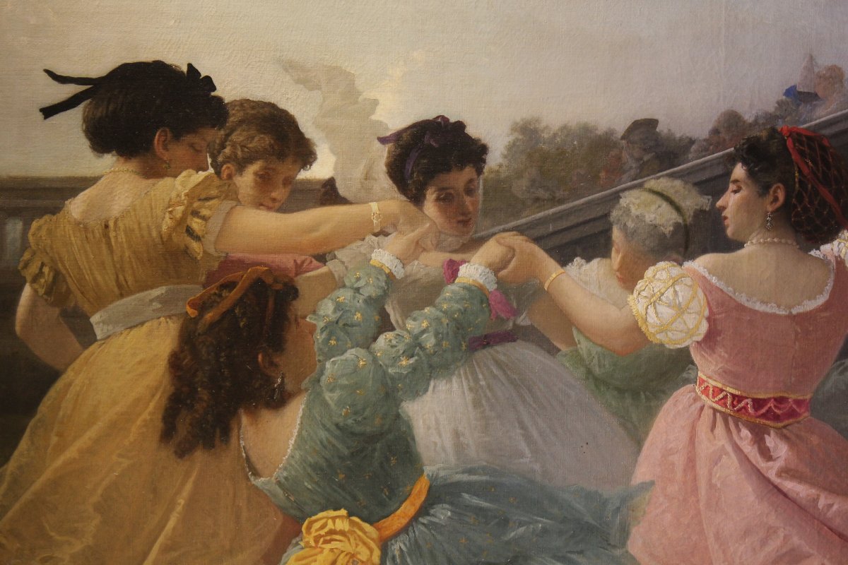 Giovanni Ponticelli Naples, 1820-1881 Dance Party At Villa Floridiana In Vomero-photo-3