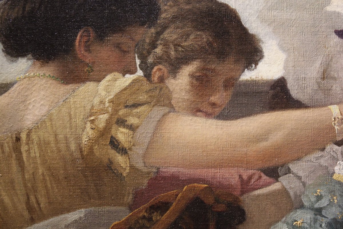 Giovanni Ponticelli Naples, 1820-1881 Dance Party At Villa Floridiana In Vomero-photo-3