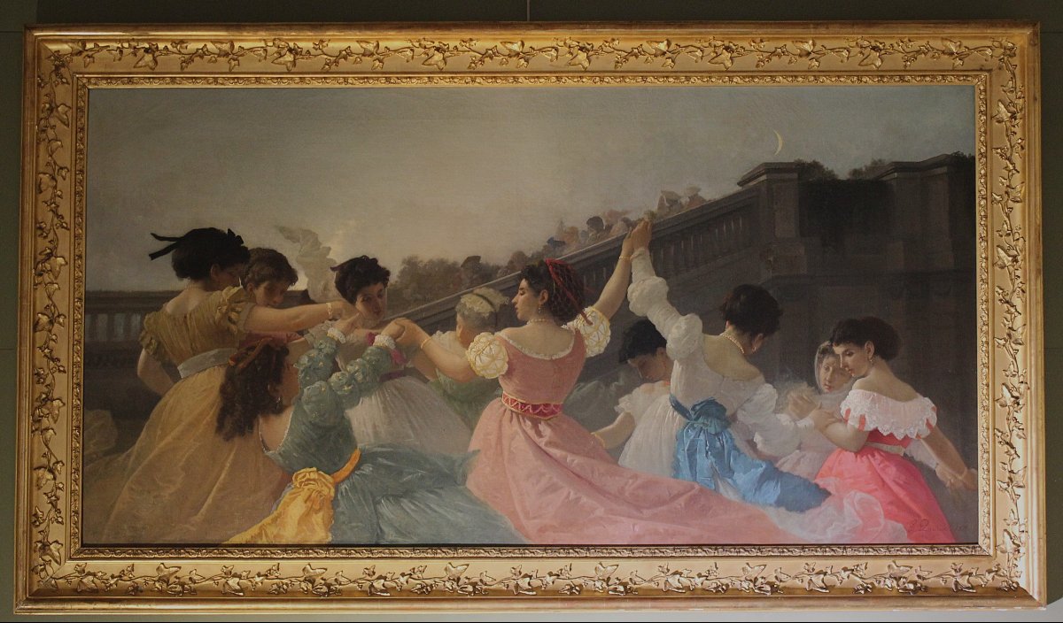 Giovanni Ponticelli Naples, 1820-1881 Dance Party At Villa Floridiana In Vomero-photo-6