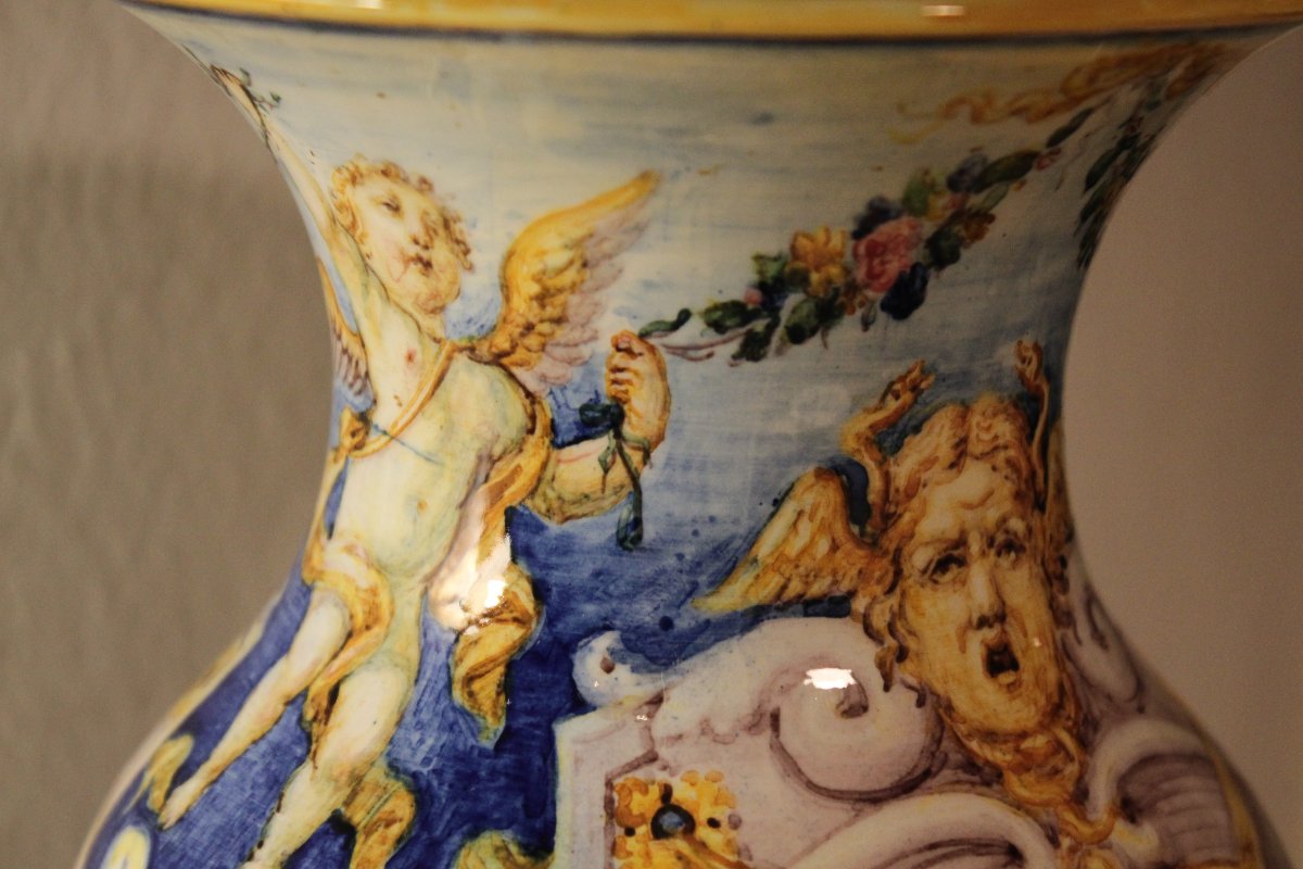 PAIRE DE VASES ALLÉGORIQUES DES ARTS-photo-2