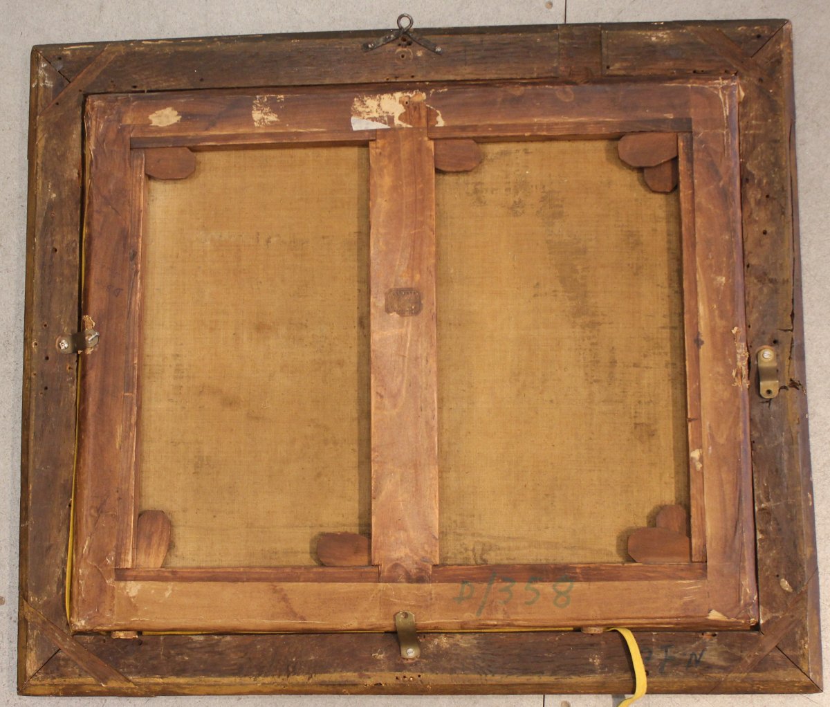 École française, « Hommage à Vénus et Cupidon dans un paysage arcadien », huile sur toile. -photo-2