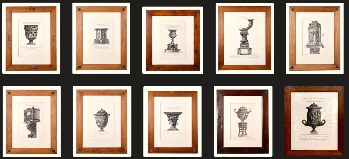 GIOVAN BATTISTA PIRANESI | Vases, candélabres, stèles, sarcophages, trépieds, .....