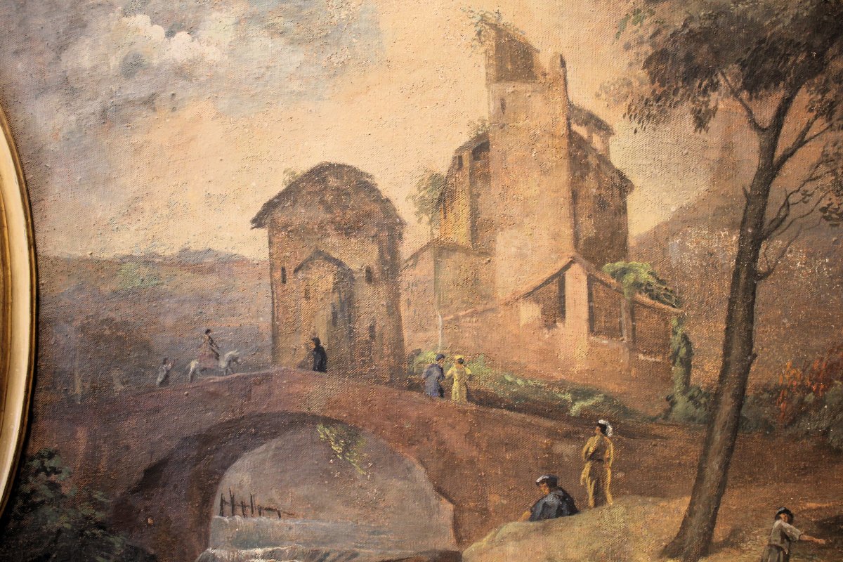 A Landscape Of The Veneto Region, An 18th-century Painting-photo-3