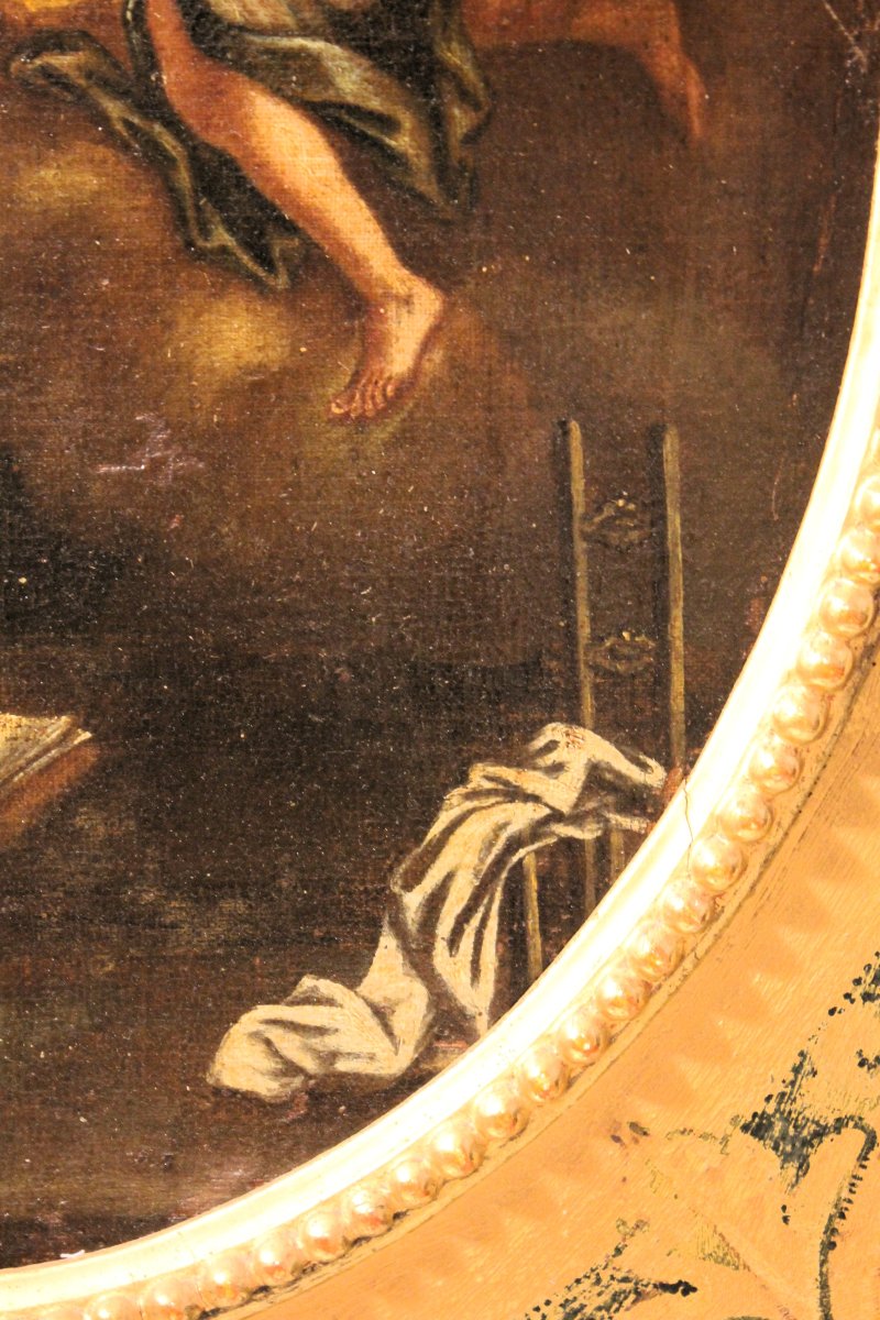 The Annunciation | Oil Painting On Canvas, 18th Century-photo-4