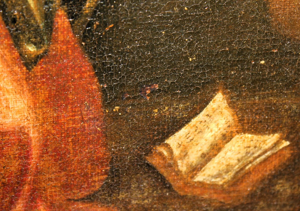 The Annunciation | Oil Painting On Canvas, 18th Century-photo-4