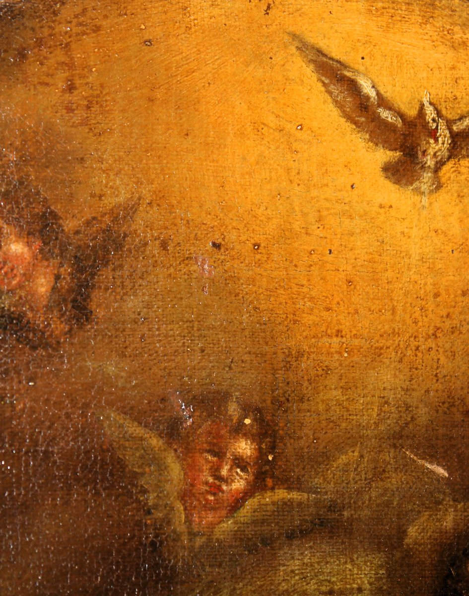 The Annunciation | Oil Painting On Canvas, 18th Century-photo-5