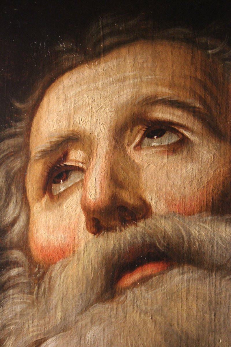 St. Jerome In The Cave, Oil On Canvas, 16th/17th Century-photo-1