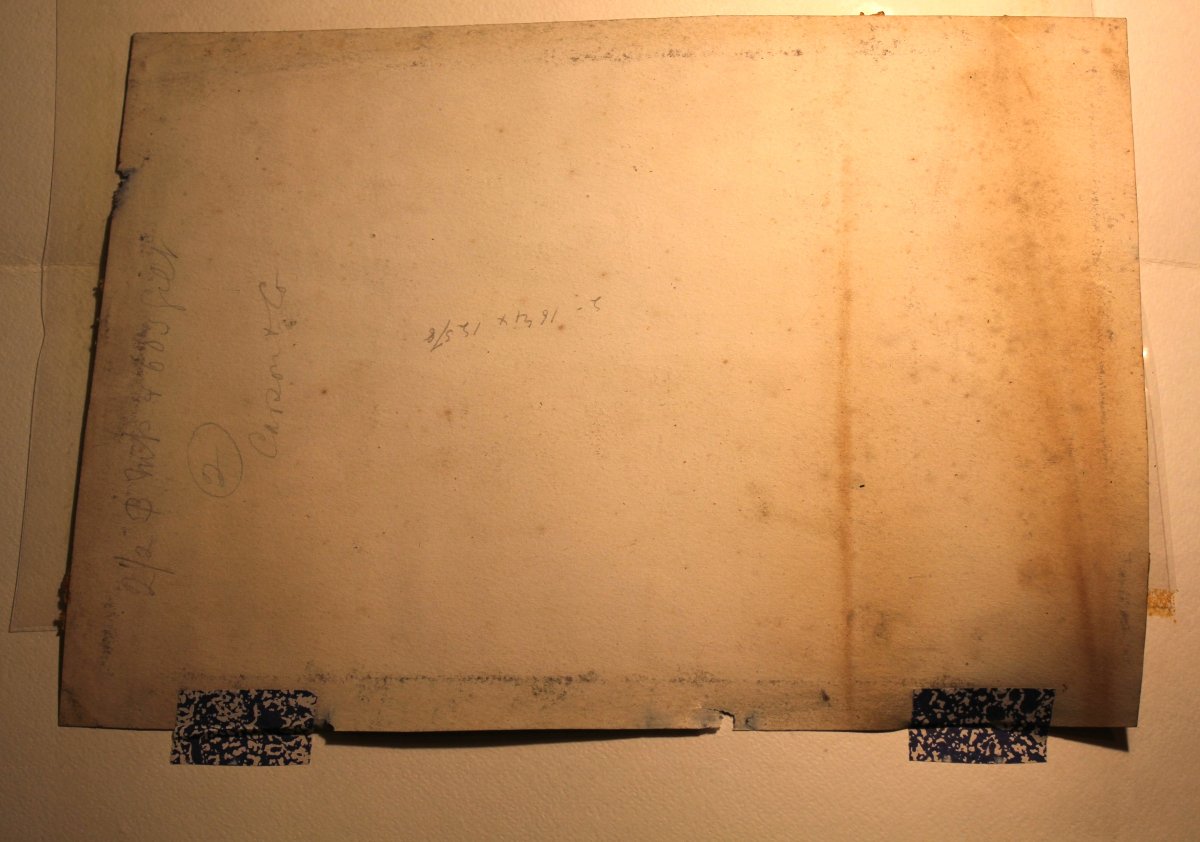  « Vues de Naples », paire de gouaches sur papier. -photo-3