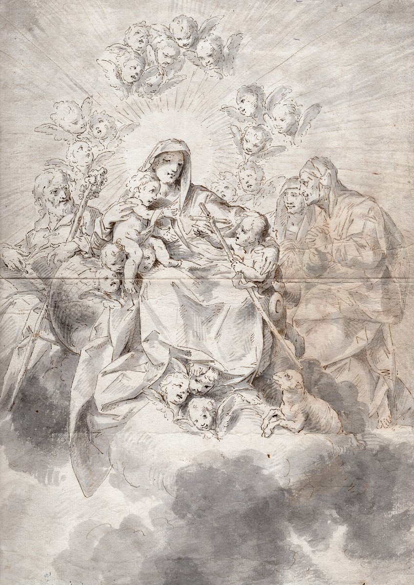 Vittorio Maria Bigari — Sainte Conversation Bologne, 1692 – 1776