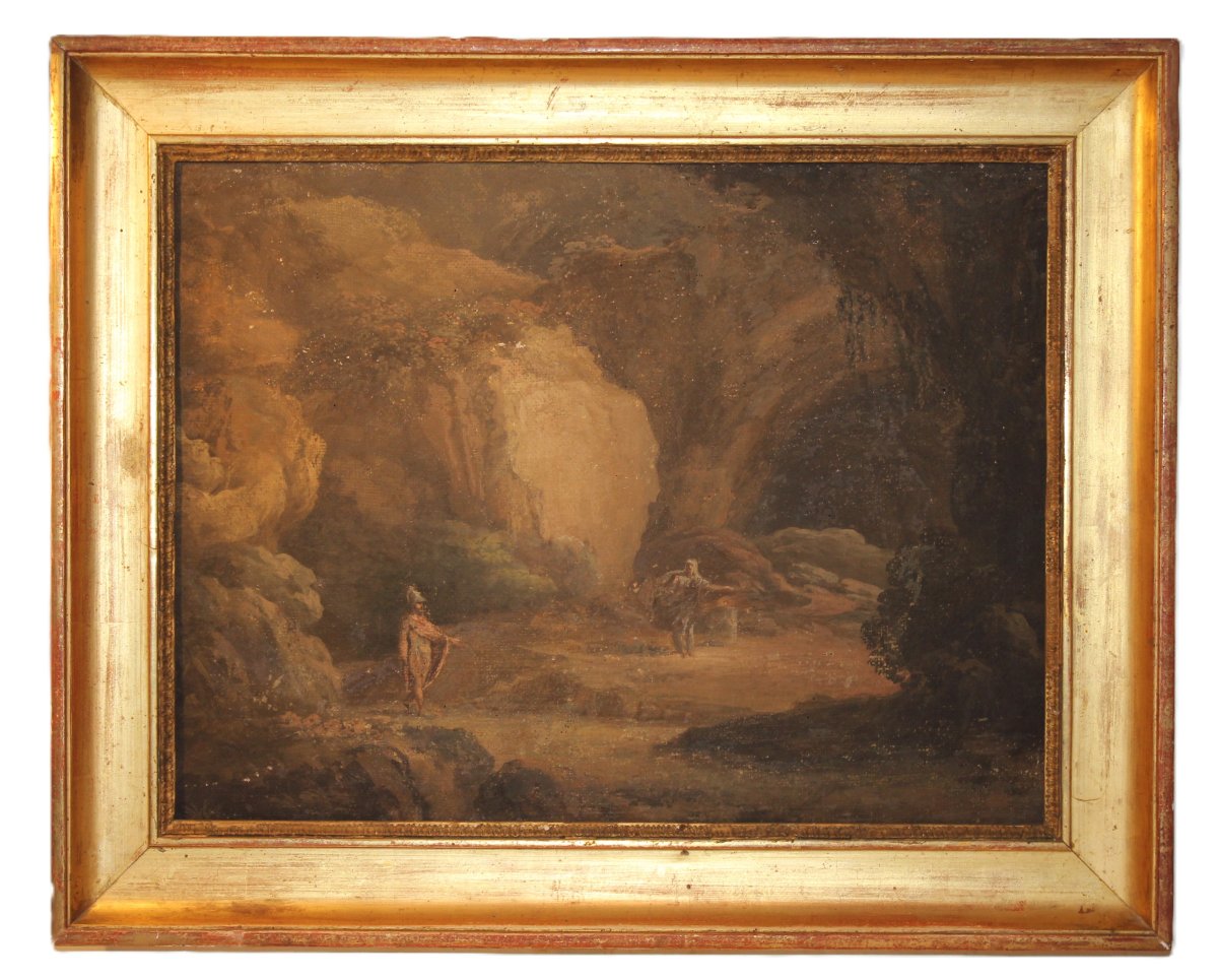 Énée et la Sibylle de Cumes, école de Bologne, début du XIXe siècle.-photo-2