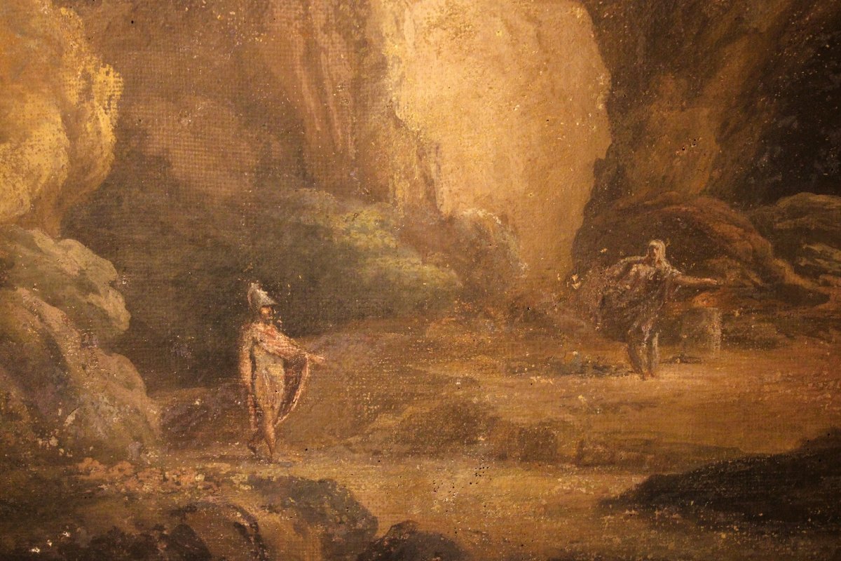 Énée et la Sibylle de Cumes, école de Bologne, début du XIXe siècle.-photo-3