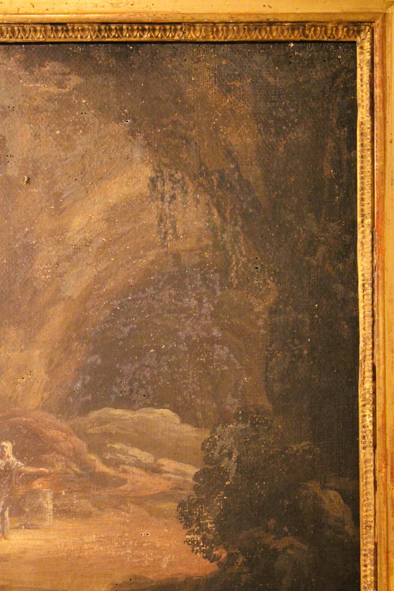 Énée et la Sibylle de Cumes, école de Bologne, début du XIXe siècle.-photo-1
