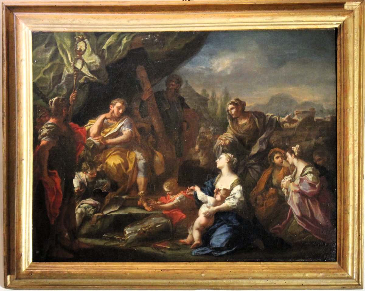La famille de Dario aux pieds d’Alexandre, Sebastiano Conca (attribution de Roberto Longhi)-photo-2
