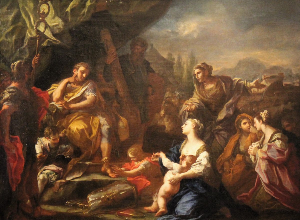 La famille de Dario aux pieds d’Alexandre, Sebastiano Conca (attribution de Roberto Longhi)