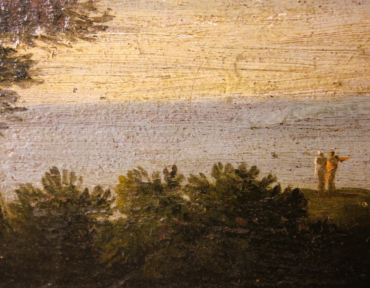 Capriccio, Oil On Panel, From The Veneto Region, 18th Century.-photo-1