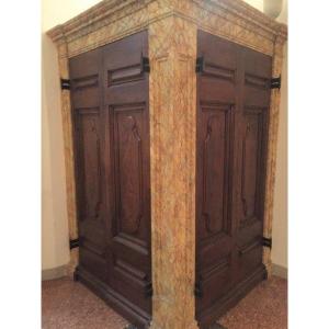 Antique Doors | Pair Of Solid Oak Ashlar Door Leaves