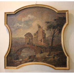 A Landscape Of The Veneto Region, An 18th-century Painting