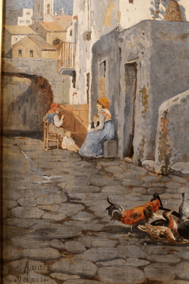 Carlo Amati (1776-1852) Scene Of Popular Life.-photo-4