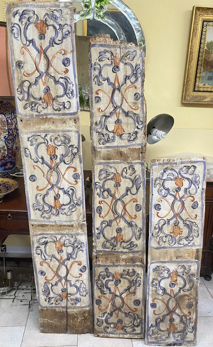 Anciennes Poutres Peintes Du XVIIIe Siècle-photo-1