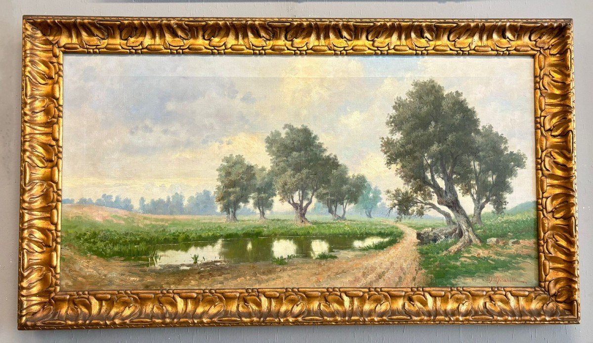 Mario Mirabella (palermo, 1870 – 1931) Olive Trees In The Conca d'Oro.