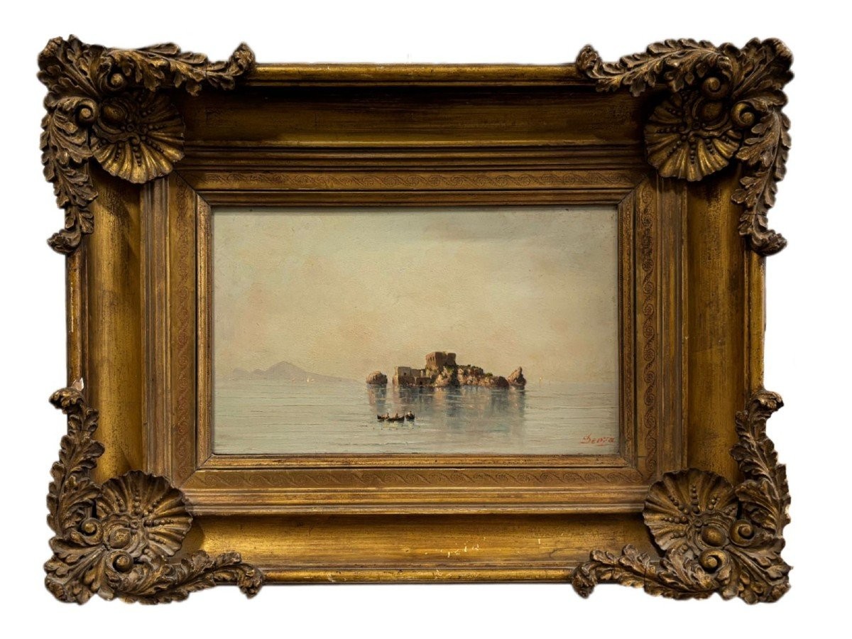 Island Of Capri, Ciro Denza (castellamare Di Stabia, Naples 1844-1915)