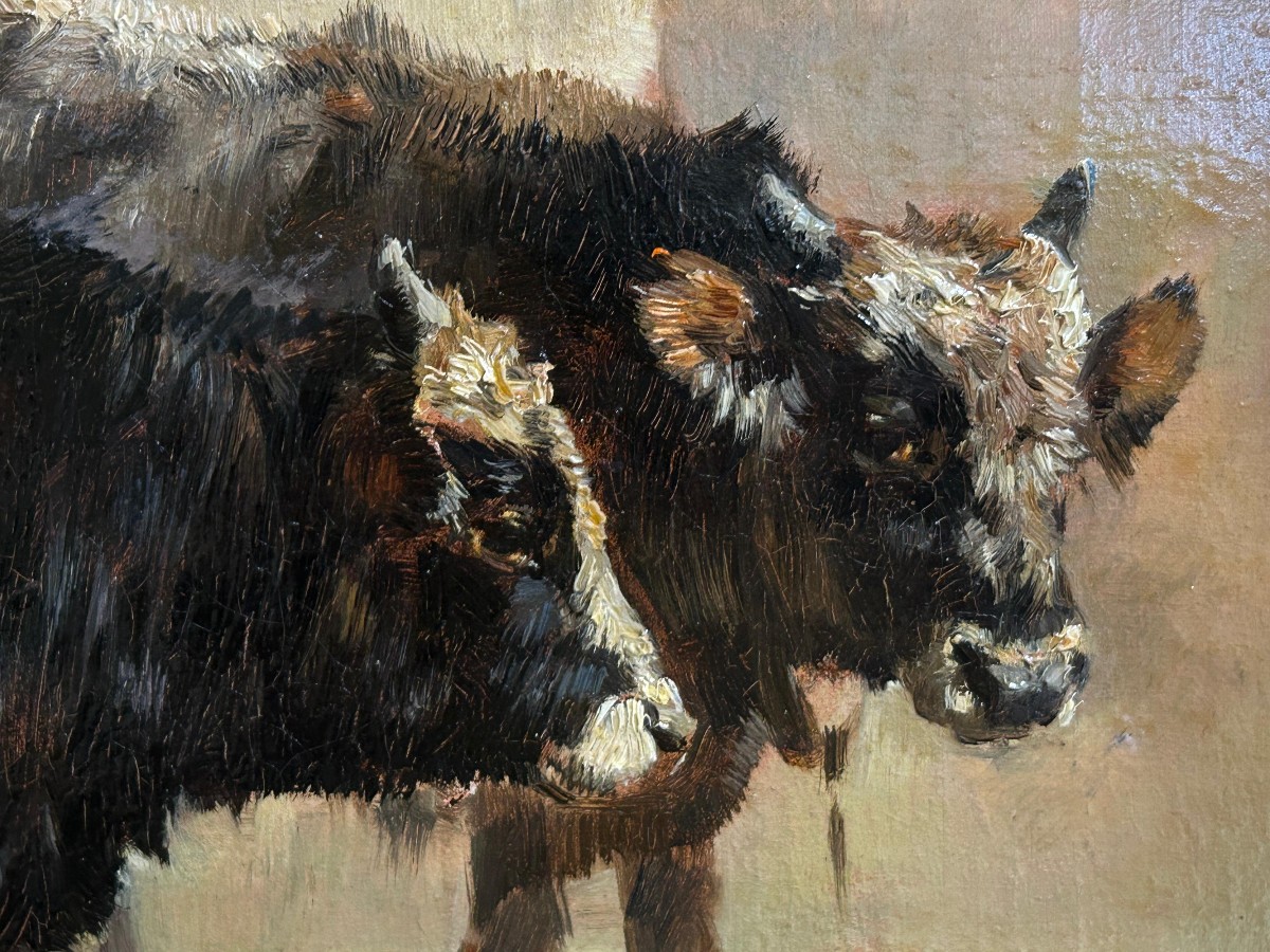 Giuseppe Palizzi (Lanciano, 19 mars 1812 – Paris, 1er janvier 1888), Les vaches.-photo-2
