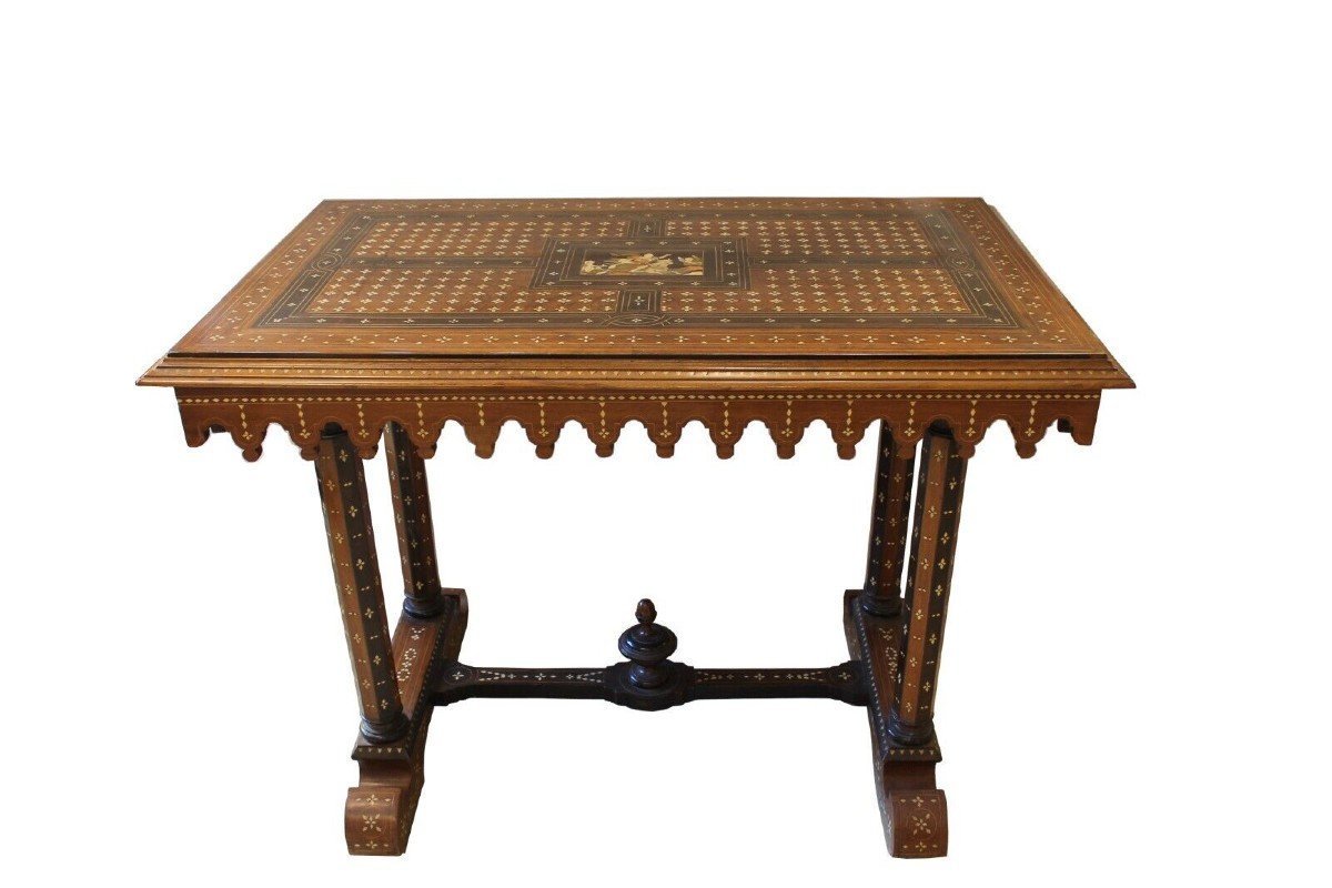 Armoire Italienne Du 19ème Siècle, Table/bureau-photo-3