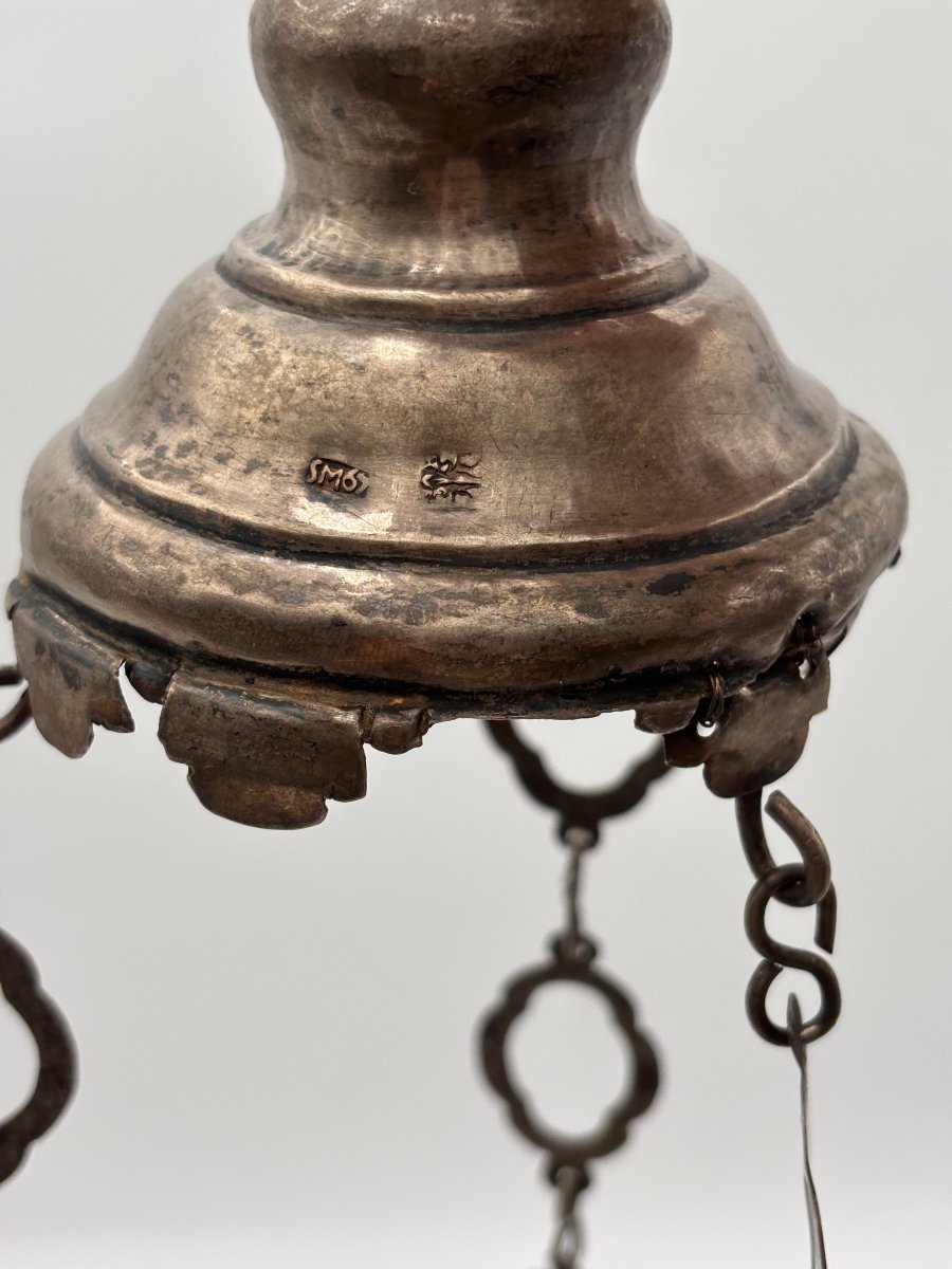  Pair Of Silver Votive Lamps  Palermo, 18th Century-photo-2
