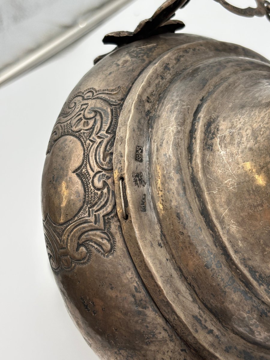  Pair Of Silver Votive Lamps  Palermo, 18th Century-photo-4