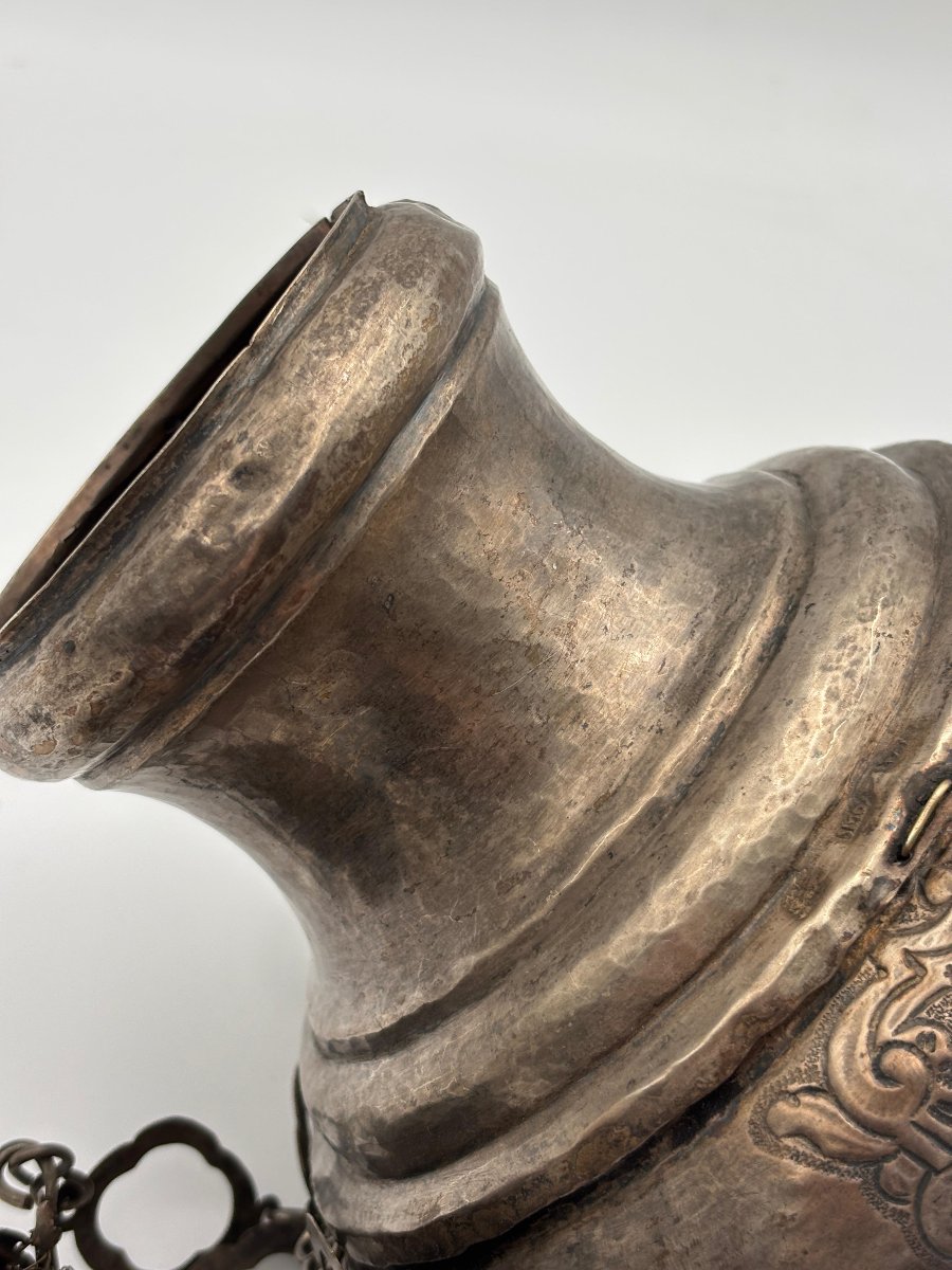  Pair Of Silver Votive Lamps  Palermo, 18th Century-photo-7