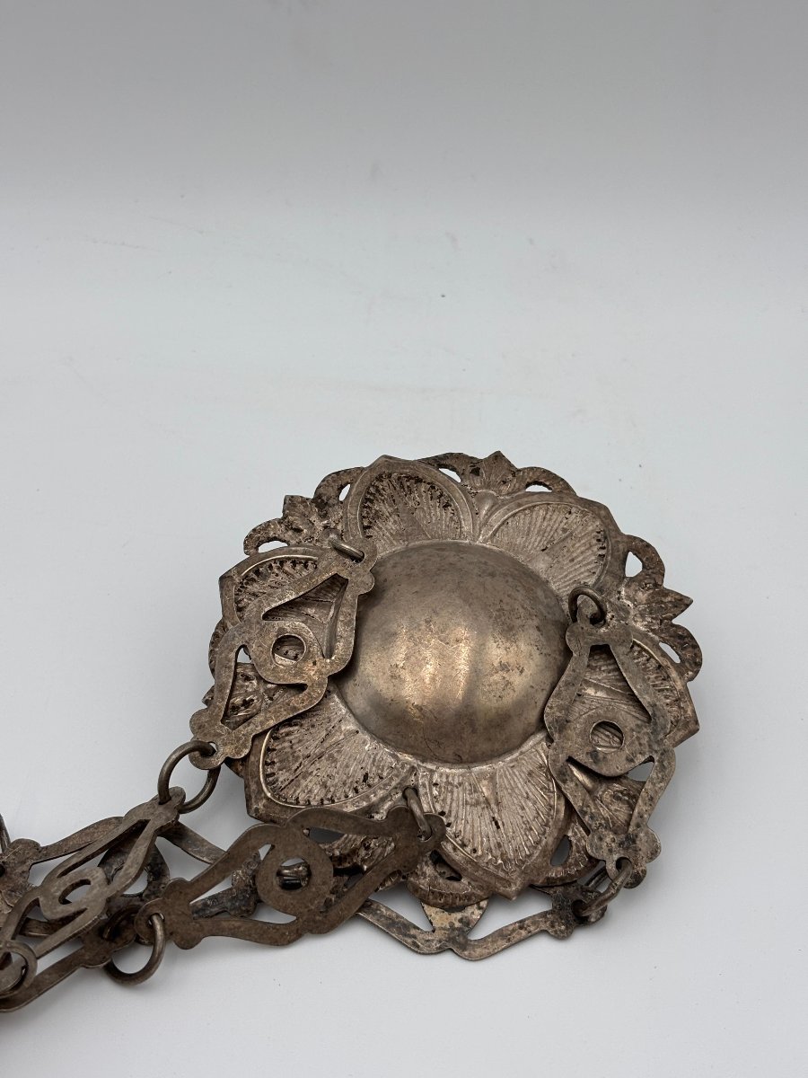 Solid Silver Votive Lamp  Southern Italy, Dated 1903-photo-1