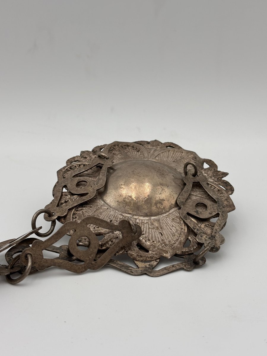Solid Silver Votive Lamp  Southern Italy, Dated 1903-photo-2