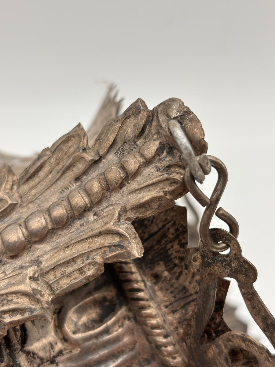 Solid Silver Votive Lamp  Southern Italy, Dated 1903-photo-3
