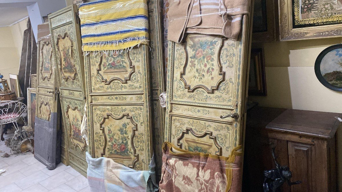 4 portes peintes de style Louis XV, SICILE-photo-1