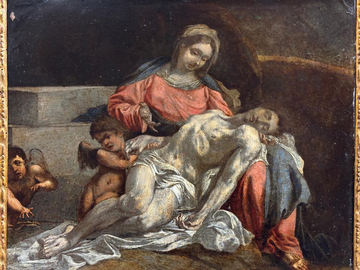 Pietà With Angels, Mid-17th Century-photo-2
