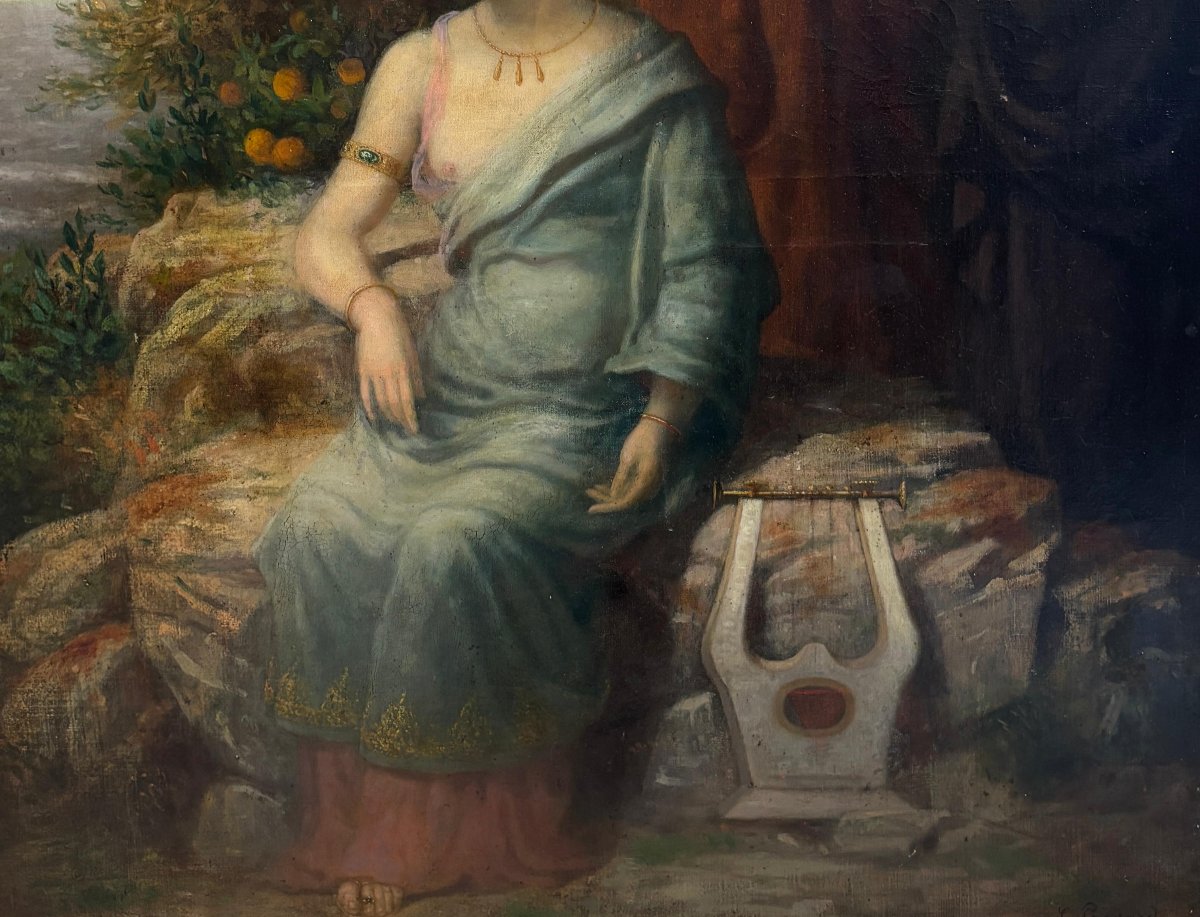 Allégorie de la musique – L. Pradard, XIXe siècle-photo-3