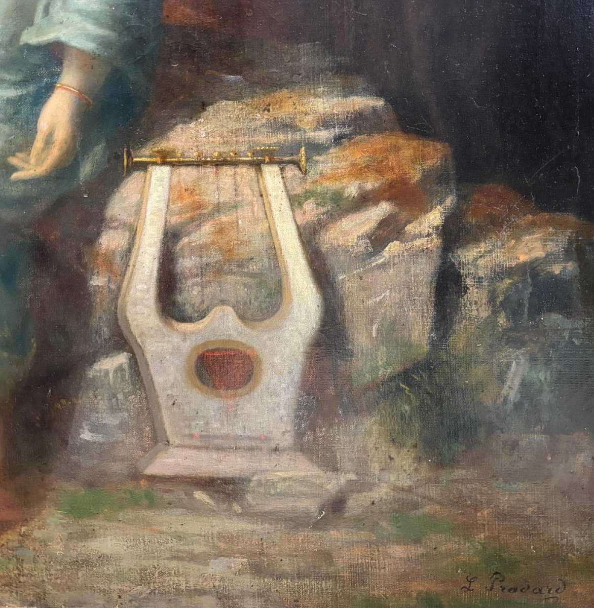 Allégorie de la musique – L. Pradard, XIXe siècle-photo-5