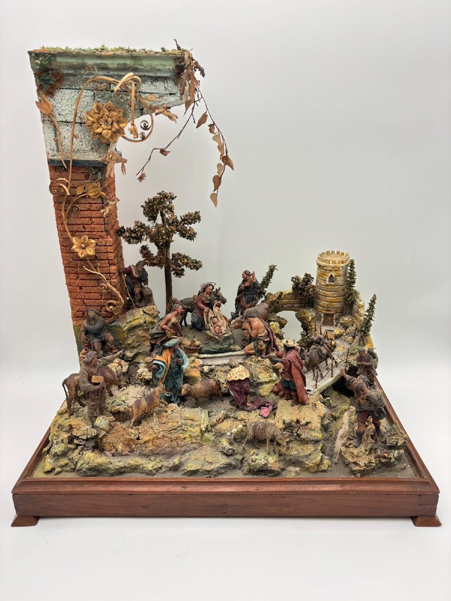 Importante crèche sicilienne à 24 personnages, par Giovanni Antonio Matera (fin du XVIIe siècle-photo-3