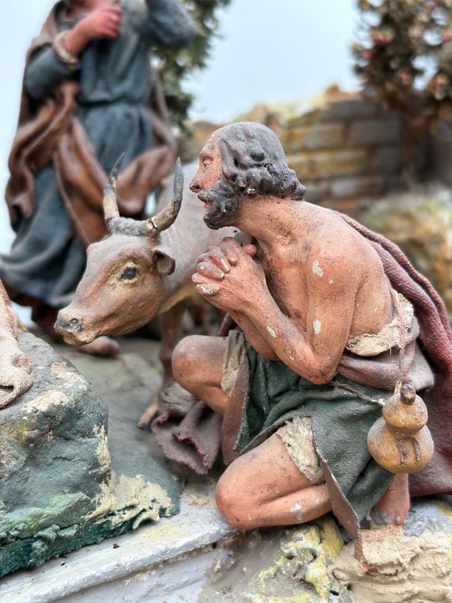 Importante crèche sicilienne à 24 personnages, par Giovanni Antonio Matera (fin du XVIIe siècle-photo-7