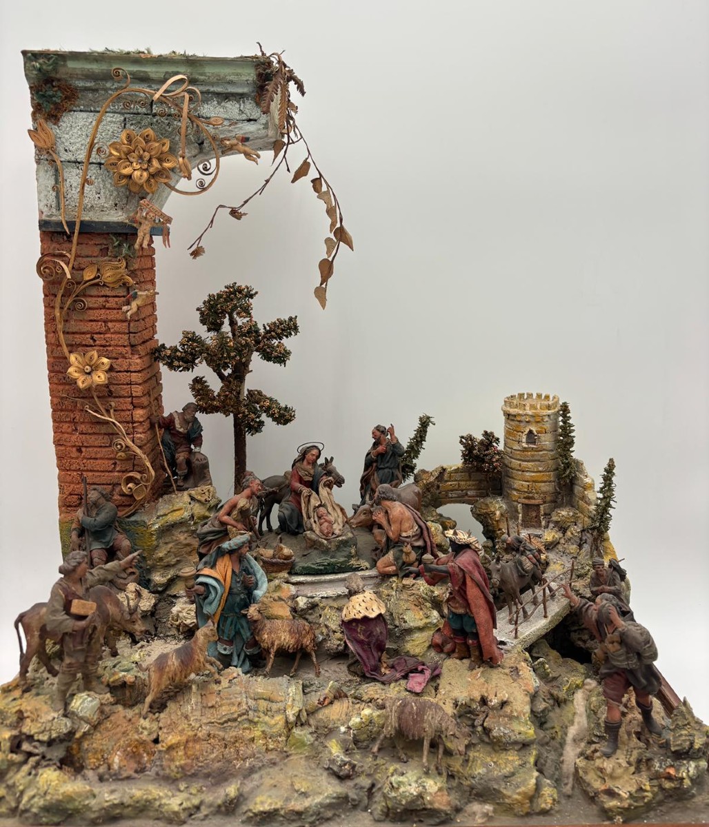 Importante crèche sicilienne à 24 personnages, par Giovanni Antonio Matera (fin du XVIIe siècle