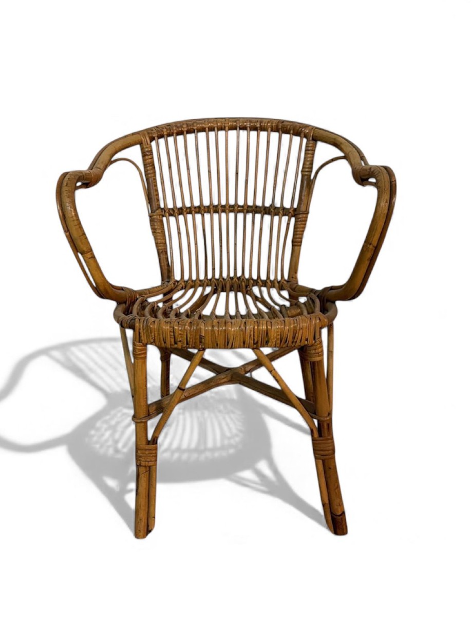 Ensemble de 4 fauteuils de jardin M753 de Gervasoni, Udine, Italie, années 1930-photo-1