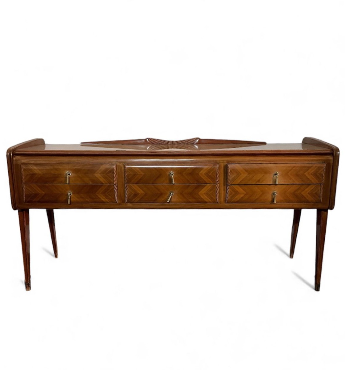 Console italienne élégante dans le style de Paolo Buffa, années 1950