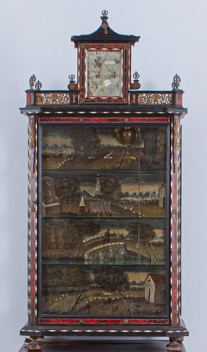 Ébénisterie italienne du XVIII e siècle-photo-2