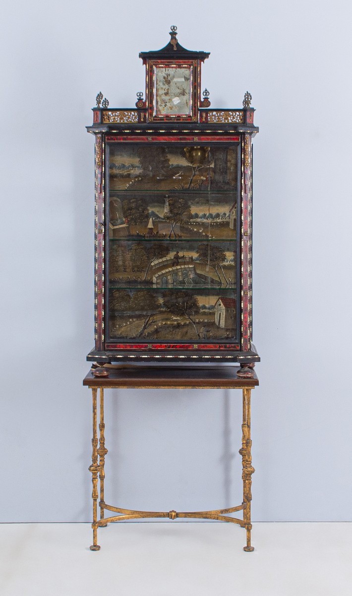 Ébénisterie italienne du XVIII e siècle-photo-4