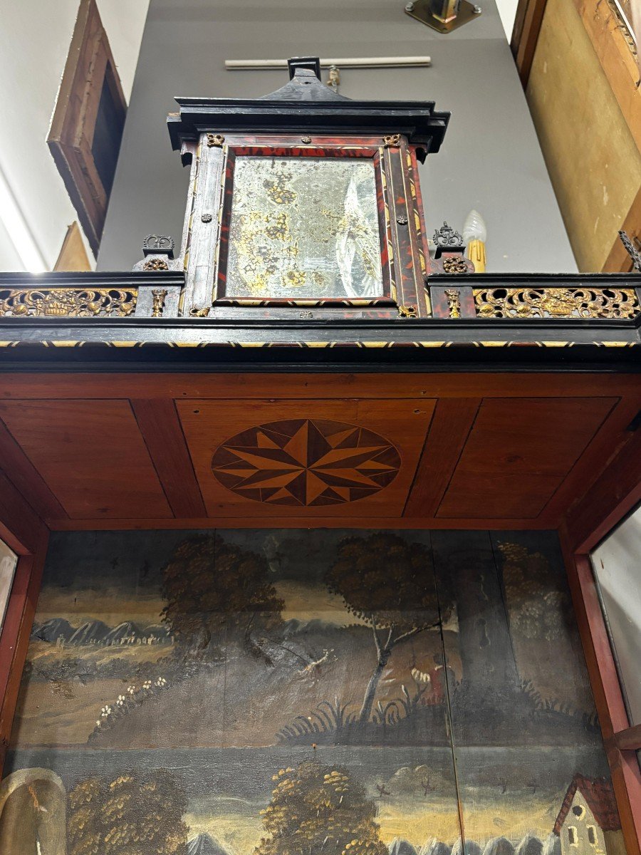 Ébénisterie italienne du XVIII e siècle-photo-4