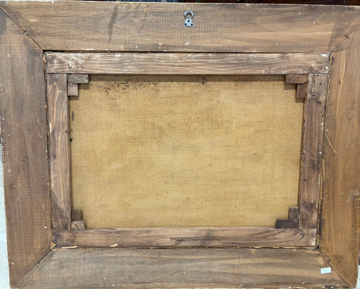 Paire de tableaux de genre – Fin du XIXe siècle-photo-4