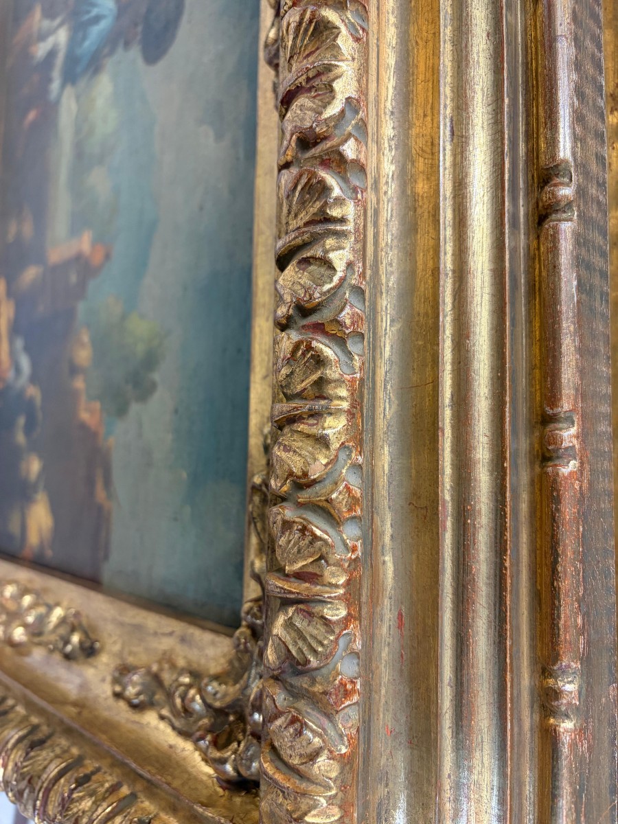 Paire de tableaux de genre – Fin du XIXe siècle-photo-5