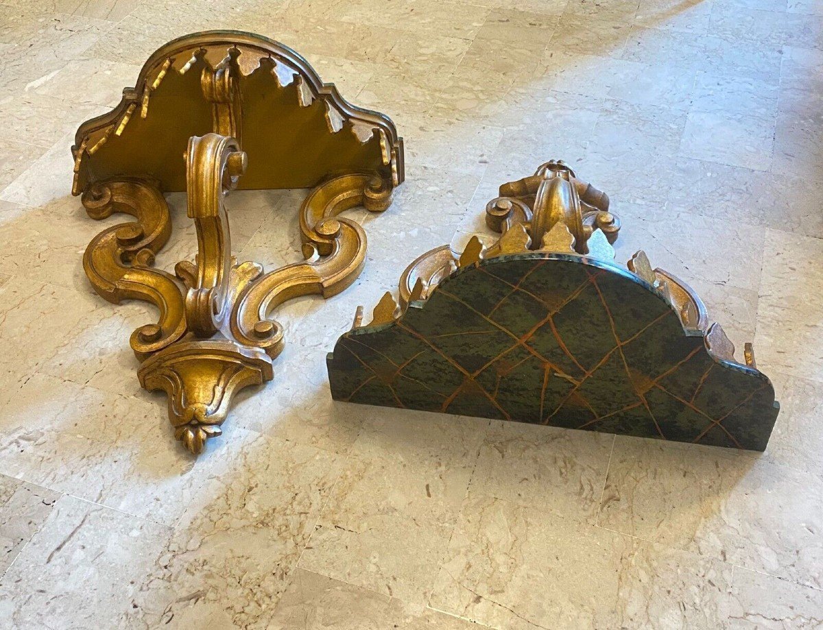  Elegant Pair Of Louis XV Consoles-photo-2